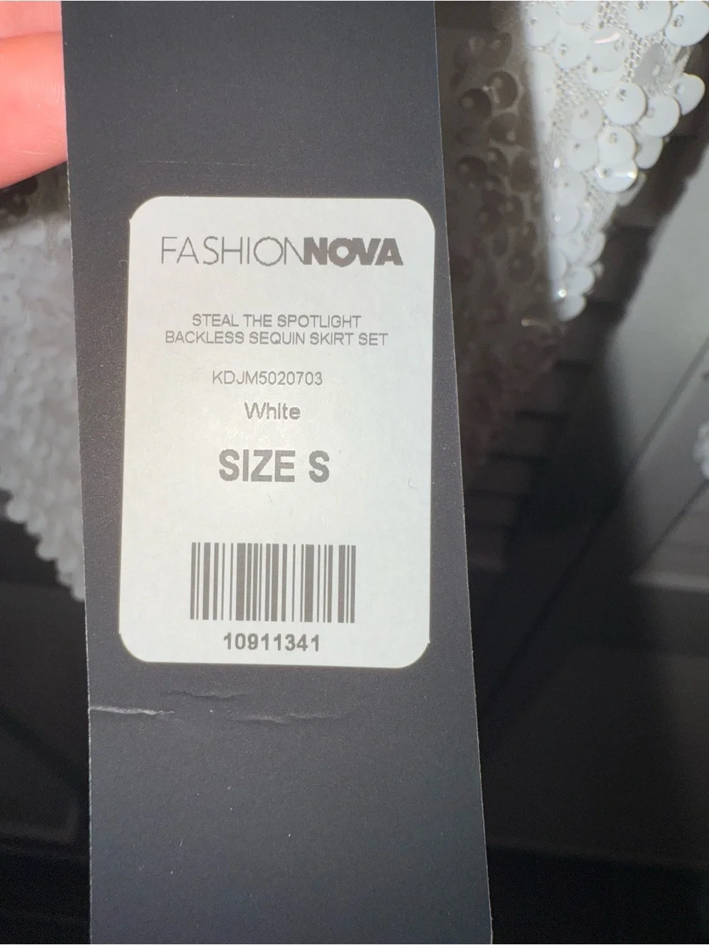 Fashion Nova Black Sequin Mini Skirt - Sparkle Night Mini - Picture 4 of 6